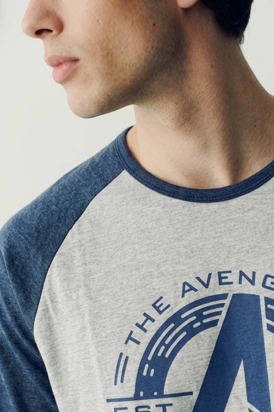 Heather Grey & Navy