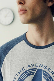 Heather Grey & Navy