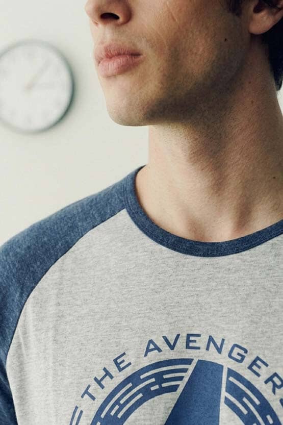 Heather Grey & Navy