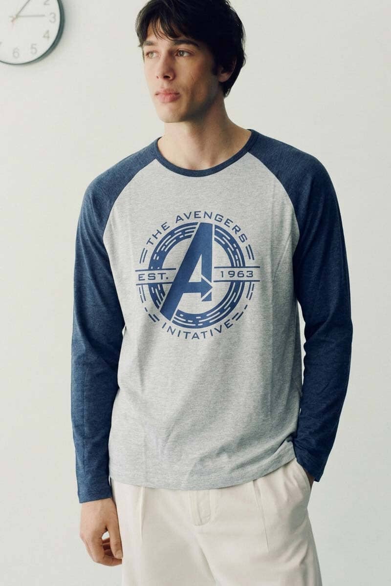 Heather Grey & Navy