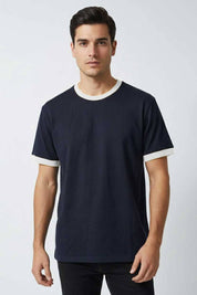 Dark Navy & White