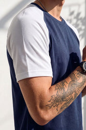 Navy & White