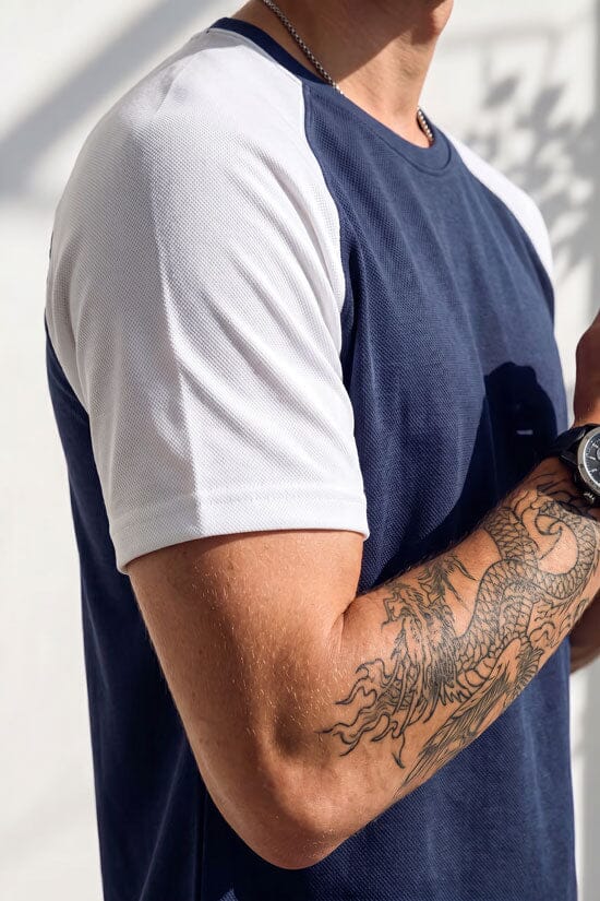 Navy & White