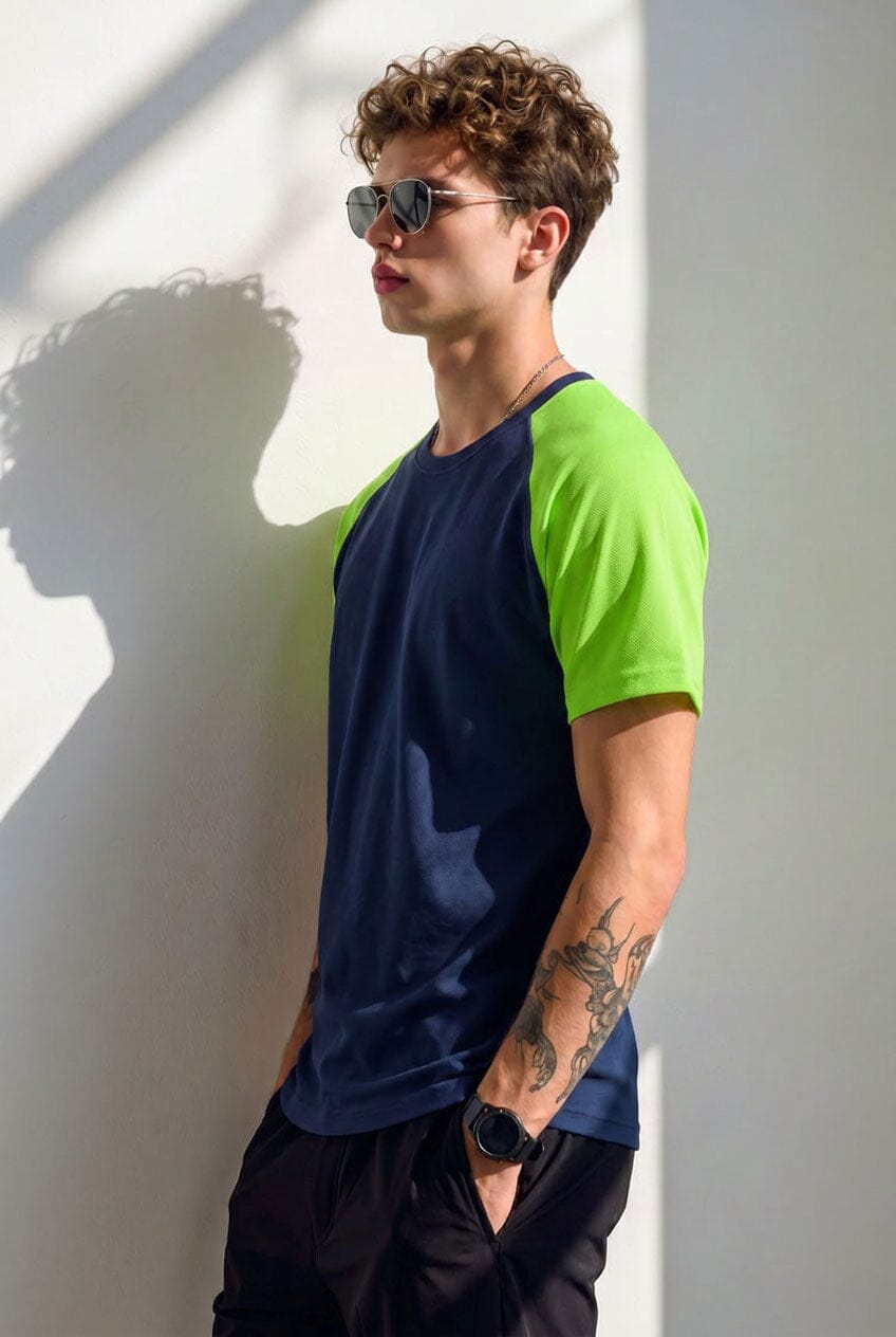 Navy & Green