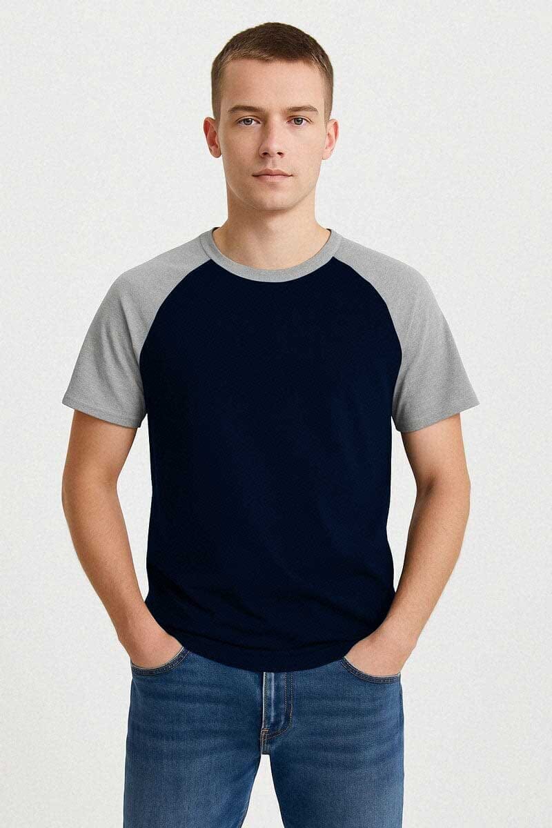 Navy & Heather Grey