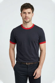 Navy & Red