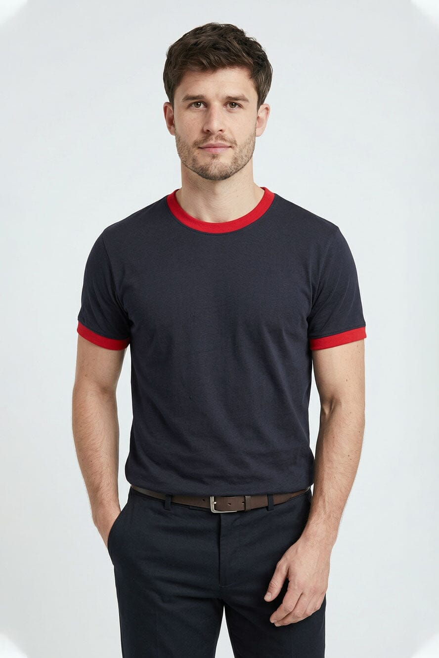 Navy & Red