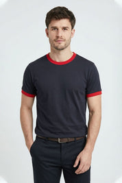Navy & Red