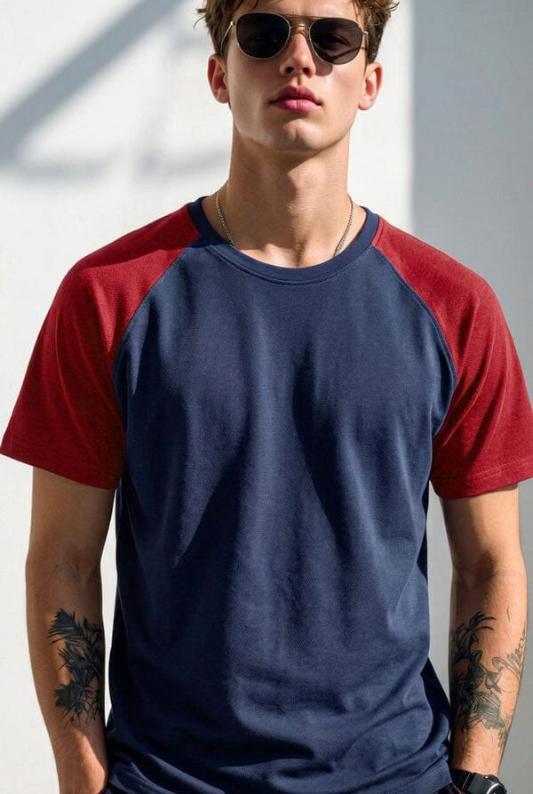 Navy & Red