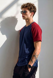 Navy & Red