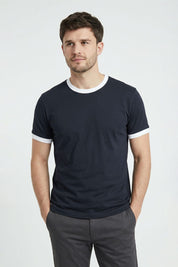 Navy & White