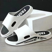 Men's Summer Soft Sole Casual Slippers Men's Shoes Sunshine China White & Black EUR 40-41 