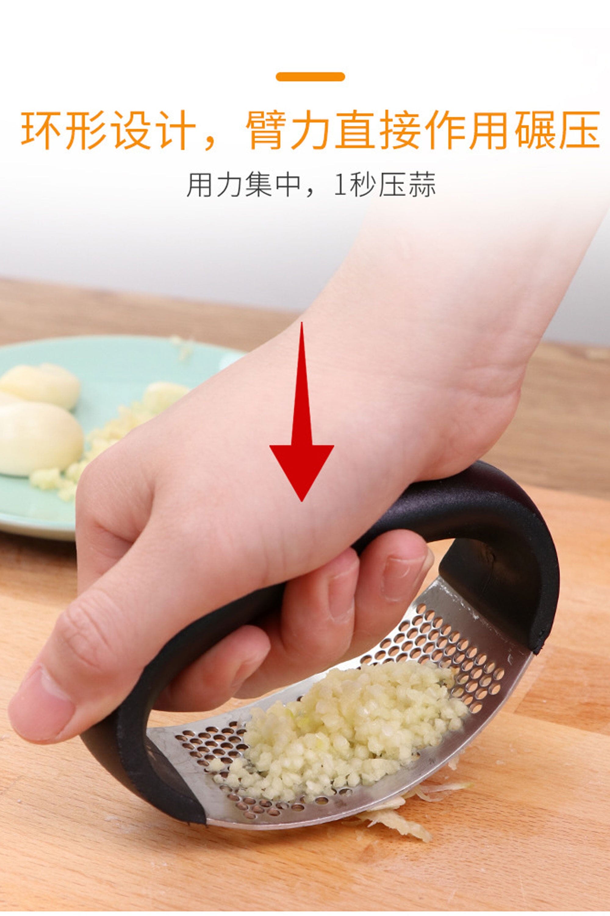Stainless Steel Garlic Chopper Kitchen Accessories Sunshine China 