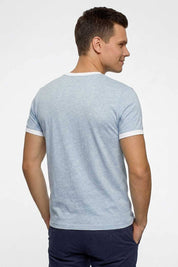 Sky Melange & White