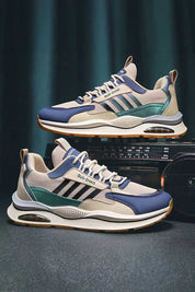 Beige & Bottle Green