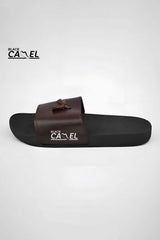 Black Camel Men's Tassel Slides