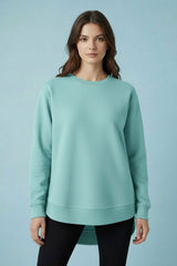 L.A.T Women's High Low Hem Minor Fault Sweat Shirt