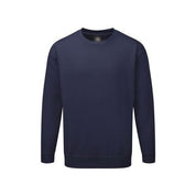 Men's Long Sleeve Fleece Sweat Shirt Men's Sweat Shirt Image Navy S 