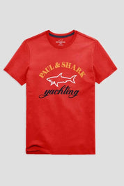 Paul & Shark Men's Printed Crew Neck Tee Shirt