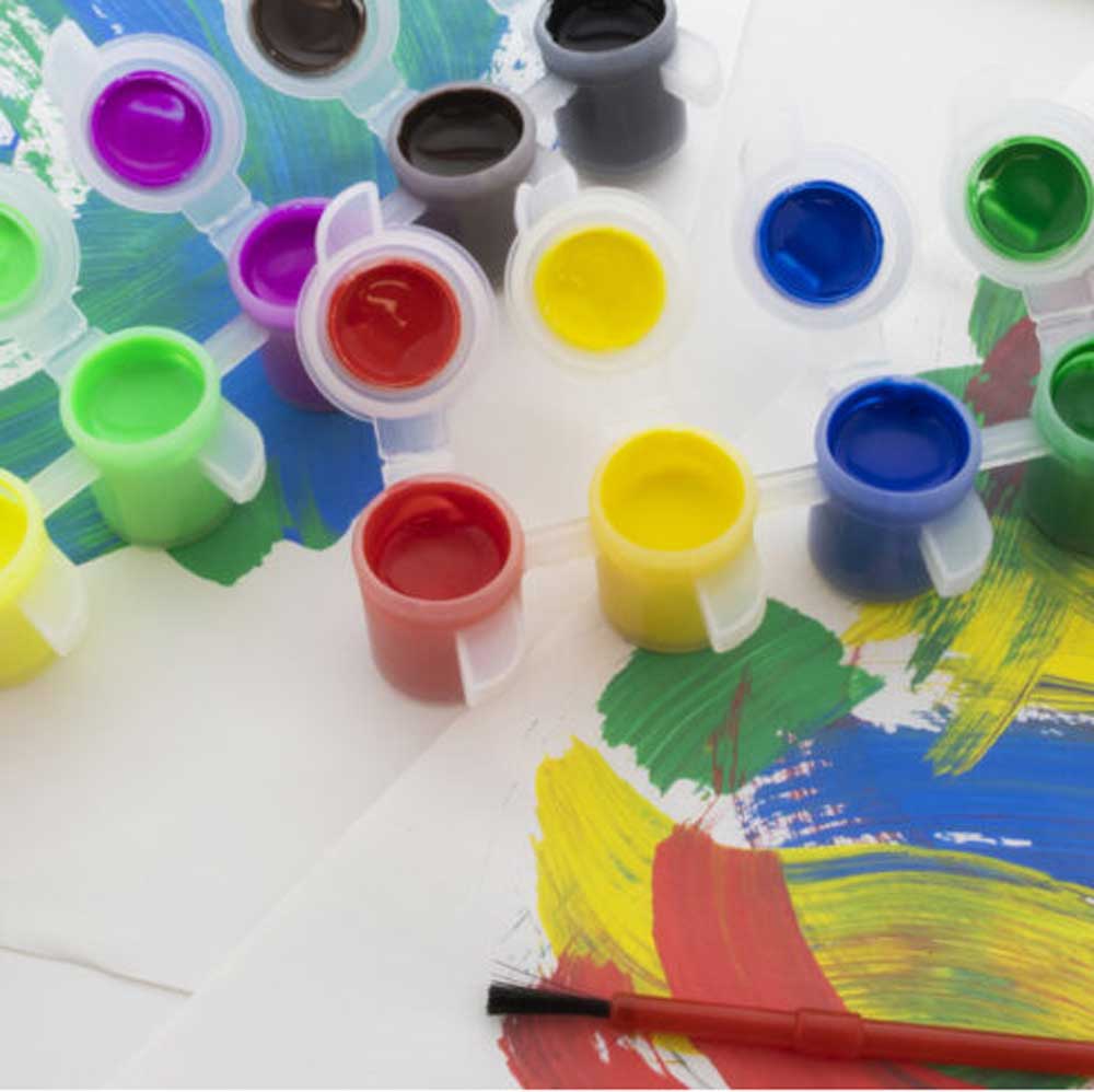 Kid's Classic Paint Kit With Brush - Pack Of 6 Stationary & General Accessories SRL 