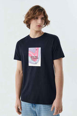 Polo Republica Men's Orbe Rec Printed Crew Neck Tee Shirt