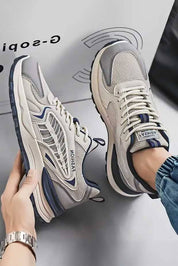 Beige & Navy