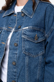 Guess Women's Oversized Denim Trucker Jacket