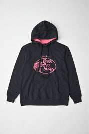 Bass Pro Kid's Long Sleeve Fleece Hoodie Boy's Pullover Hoodie SRK Black & Purple M 