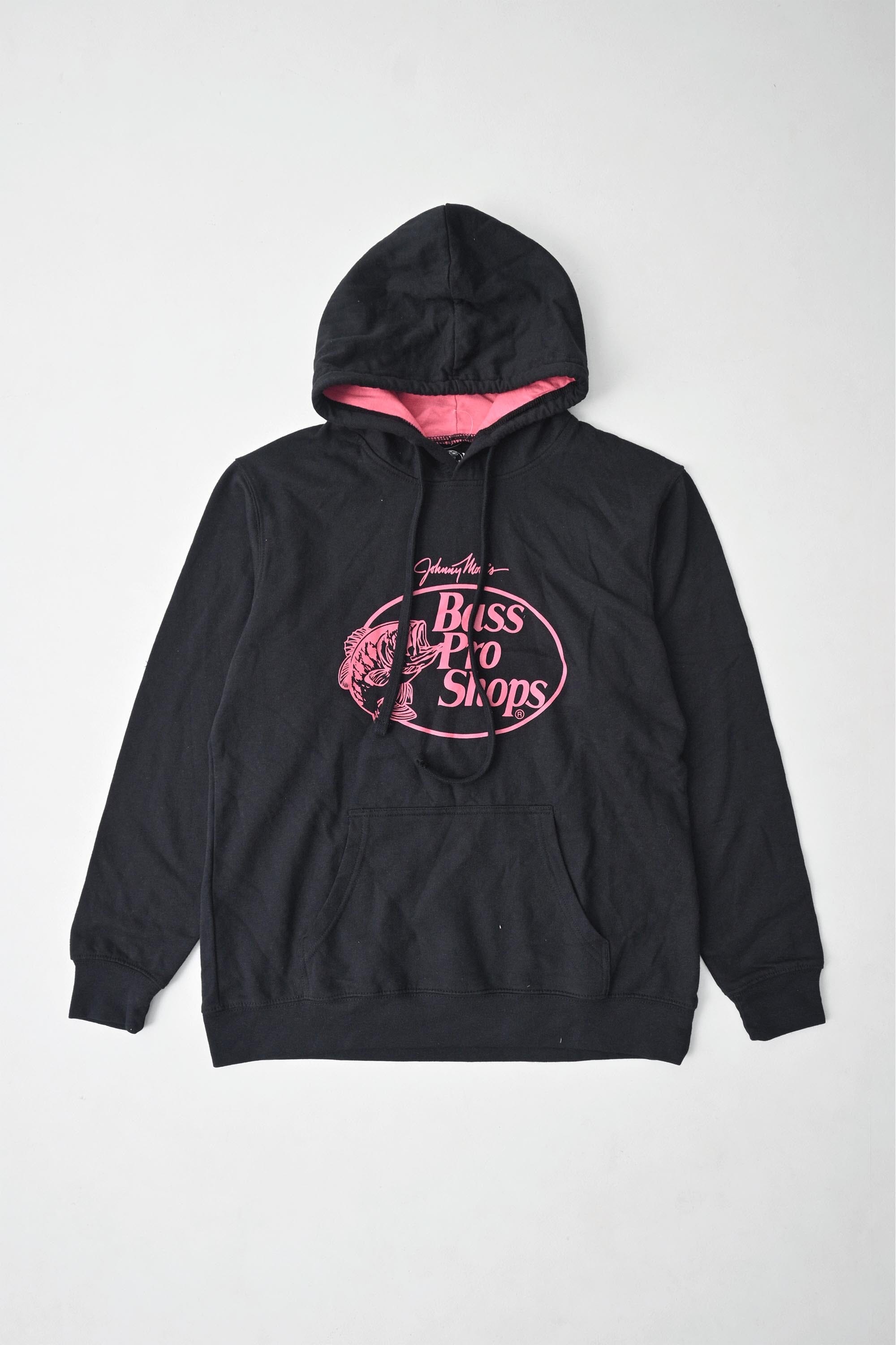 Bass Pro Kid's Long Sleeve Fleece Hoodie Boy's Pullover Hoodie SRK Black & Purple M 