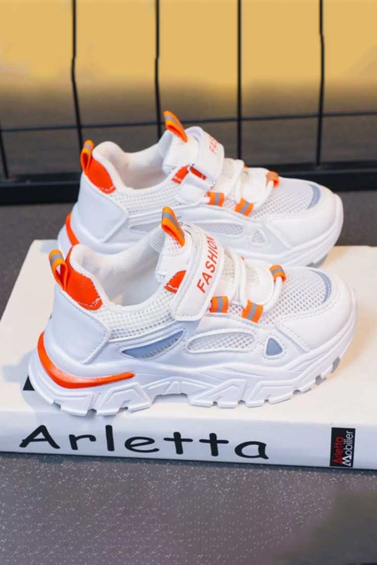 White & Orange