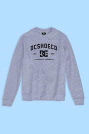 DC Men's Edelira DC Shoes Printed Crew Neck Fleece Sweat Shirt