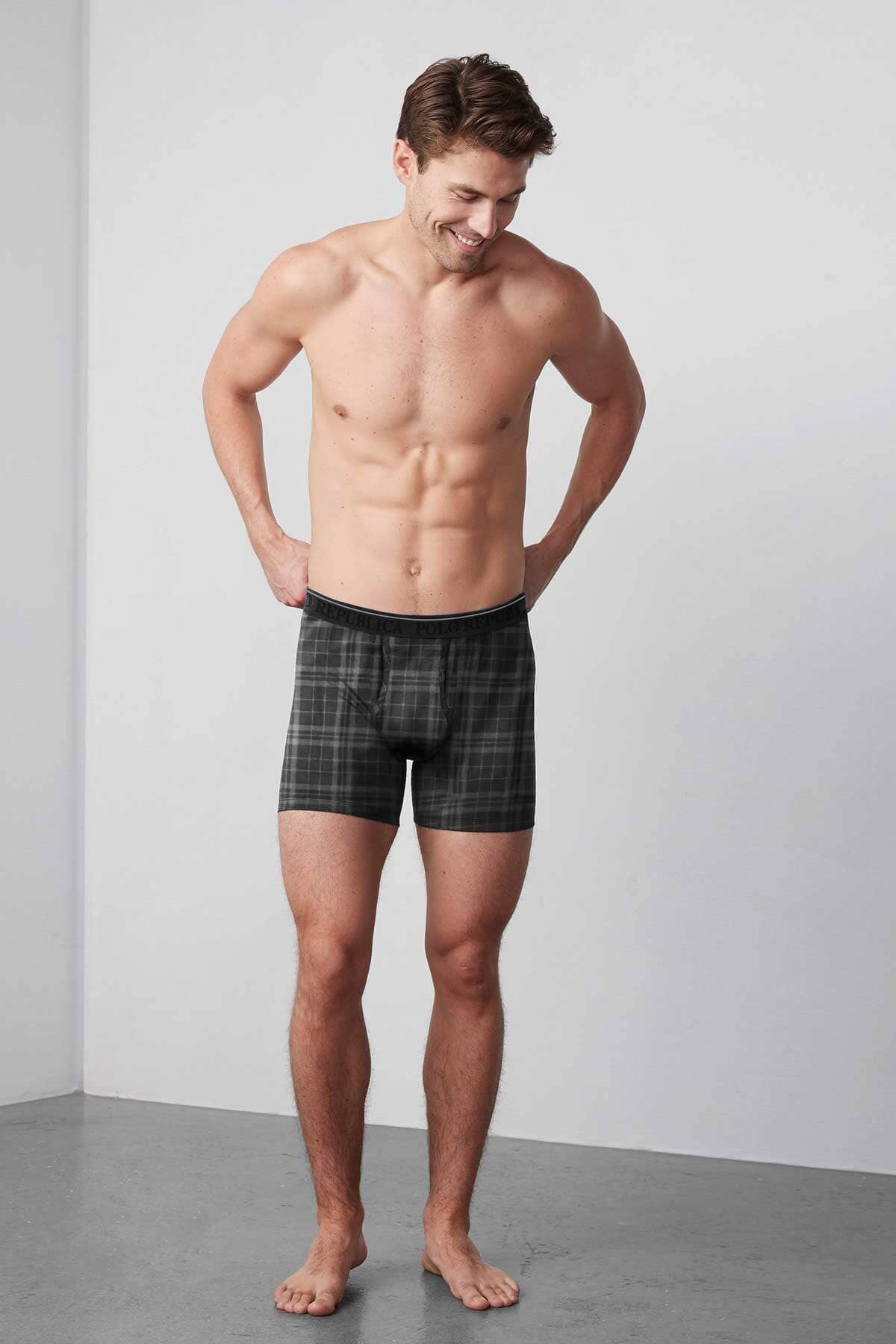 PlaidFlex Men's Boxer Briefs by Polo Republica