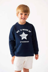 ZR Girl's Starbust Printed Fleece Sweat Shirt