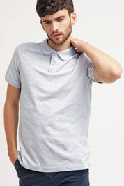 Men's Manila Short Sleeve Minor Fault Polo Shirt Minor Fault Image Heather Grey XS 
