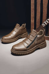 XYL Men's Chunky Zip-Up Shoes