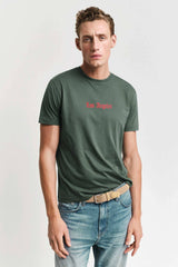 Polo Republica Men's Los Angeles Printed Crew Neck Tee Shirt