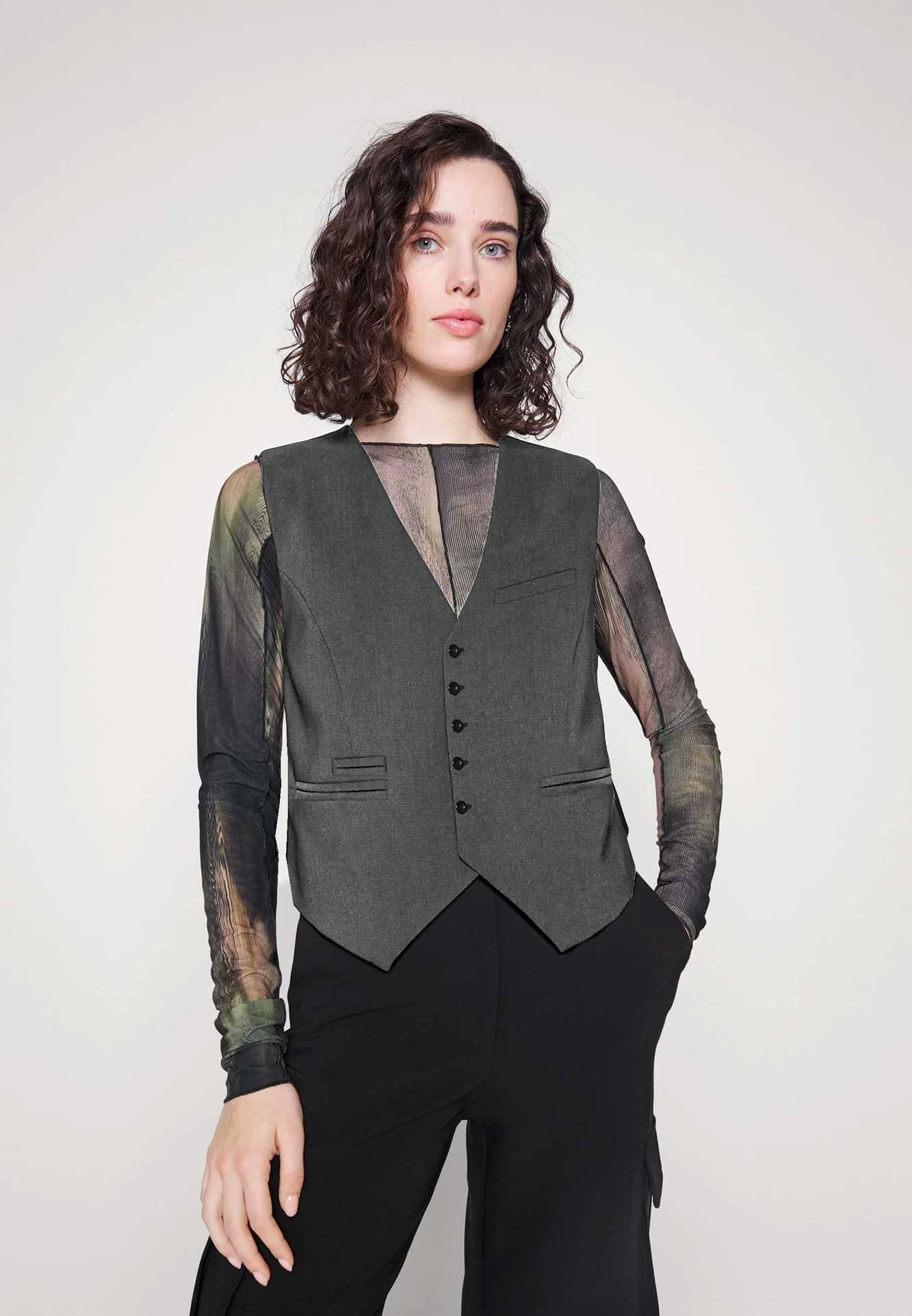 HM Women's Boras Slim Fit Design Minor Fault Waist Coat Minor Fault First Choice XS-42 