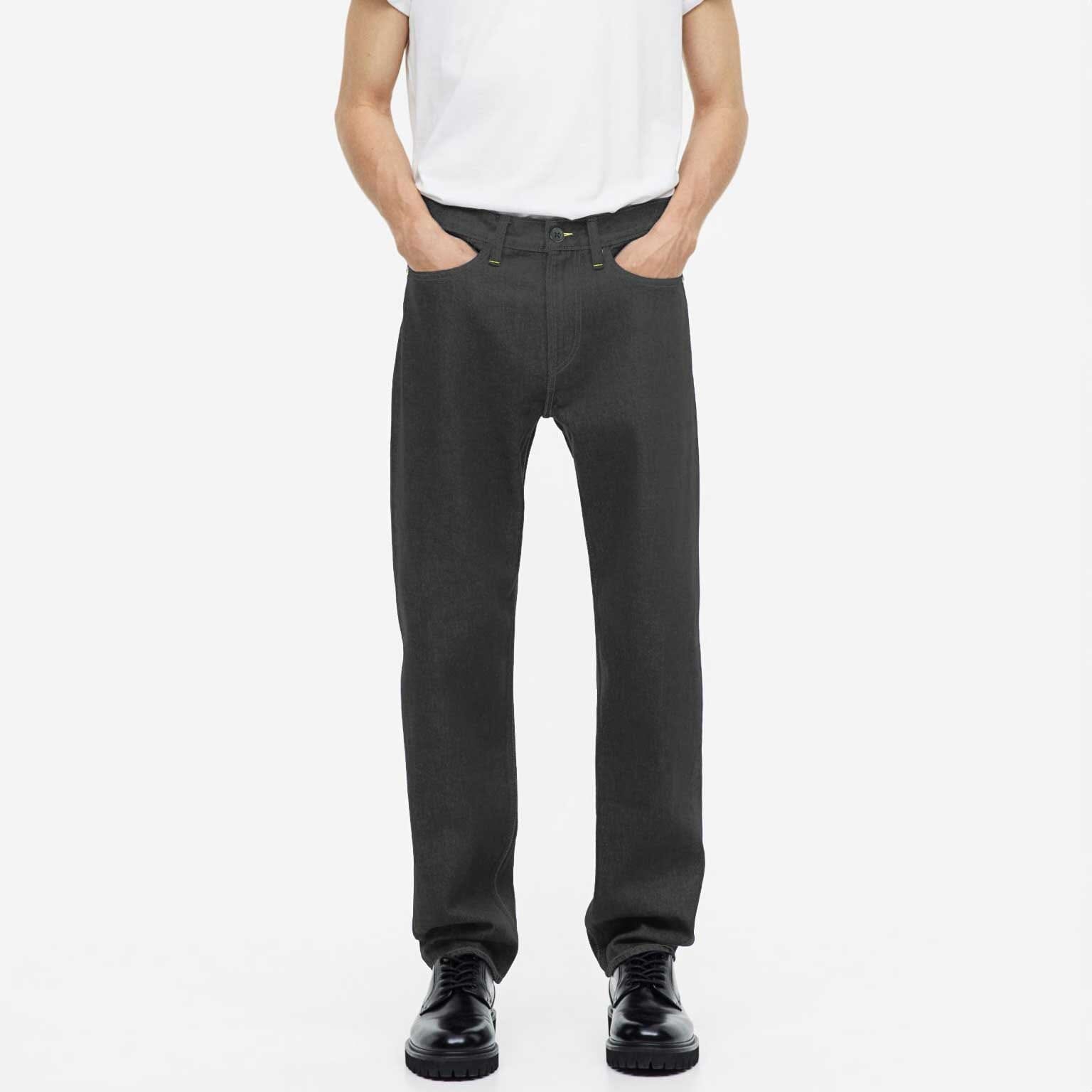 Dimensions Men's Straight Fit Pants Men's Denim SNR Dark Grey 28 28