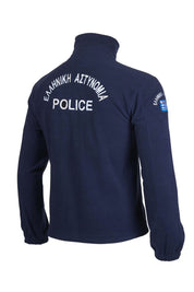 WL Men's Police Embroidered Polar Fleece Minor Fault Zipper Jacket Minor Fault Image 