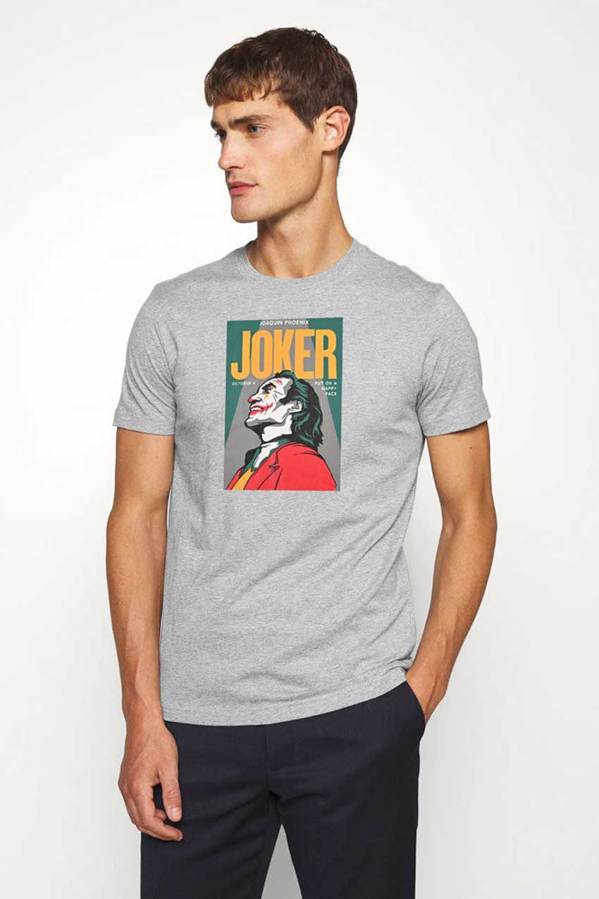 Polo Republica Men's Joker Printed Crew Neck Tee Shirt