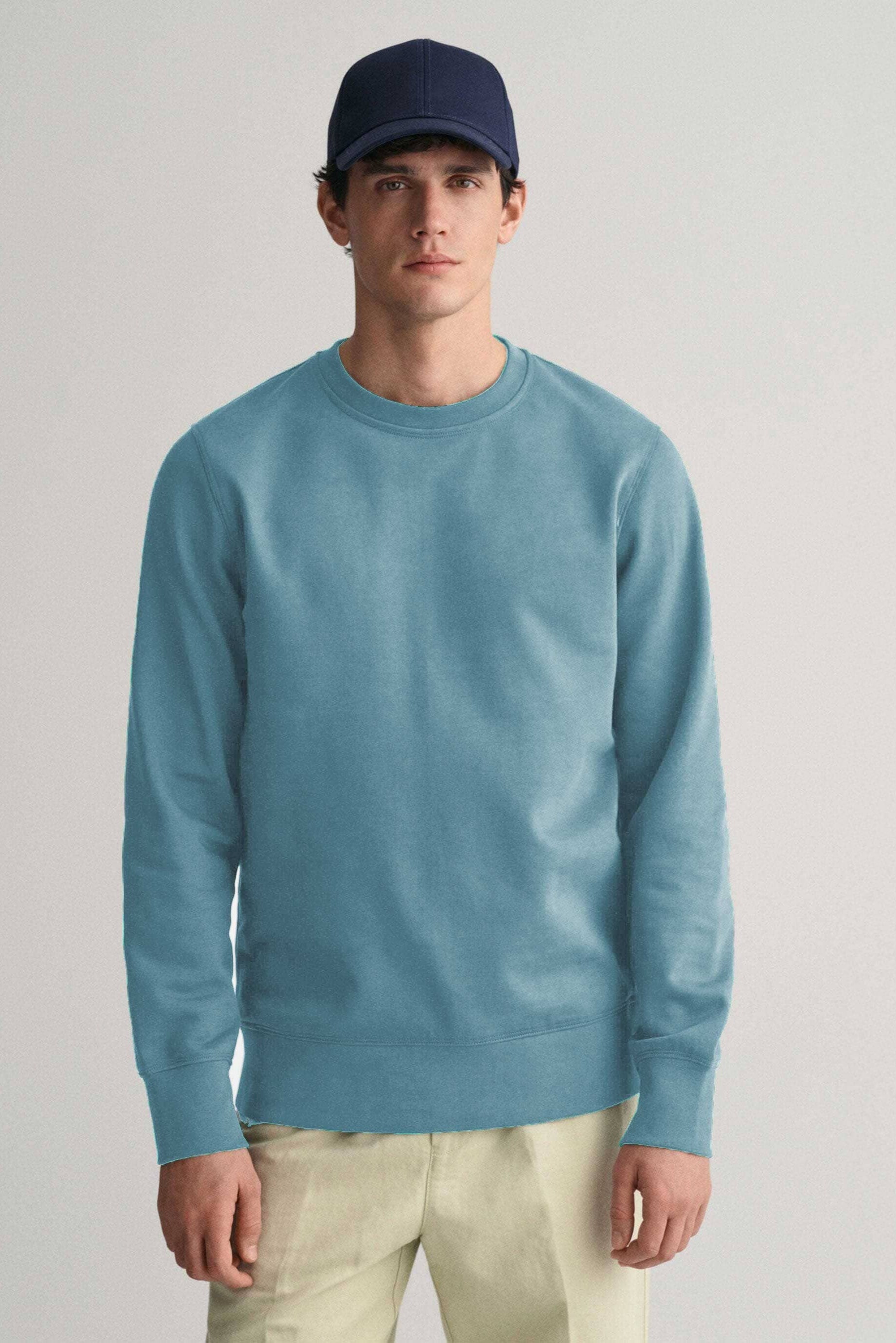 Polo Republica Men's Astrakhan Fleece Sweat Shirt Men's Sweat Shirt Polo Republica Powder Blue S 