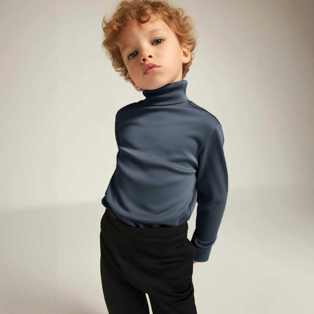 Polo Republica Kid's High Neck Minor Fault Sweat Shirt Boy's Sweat Shirt Polo Republica Teal 2-3 Years 