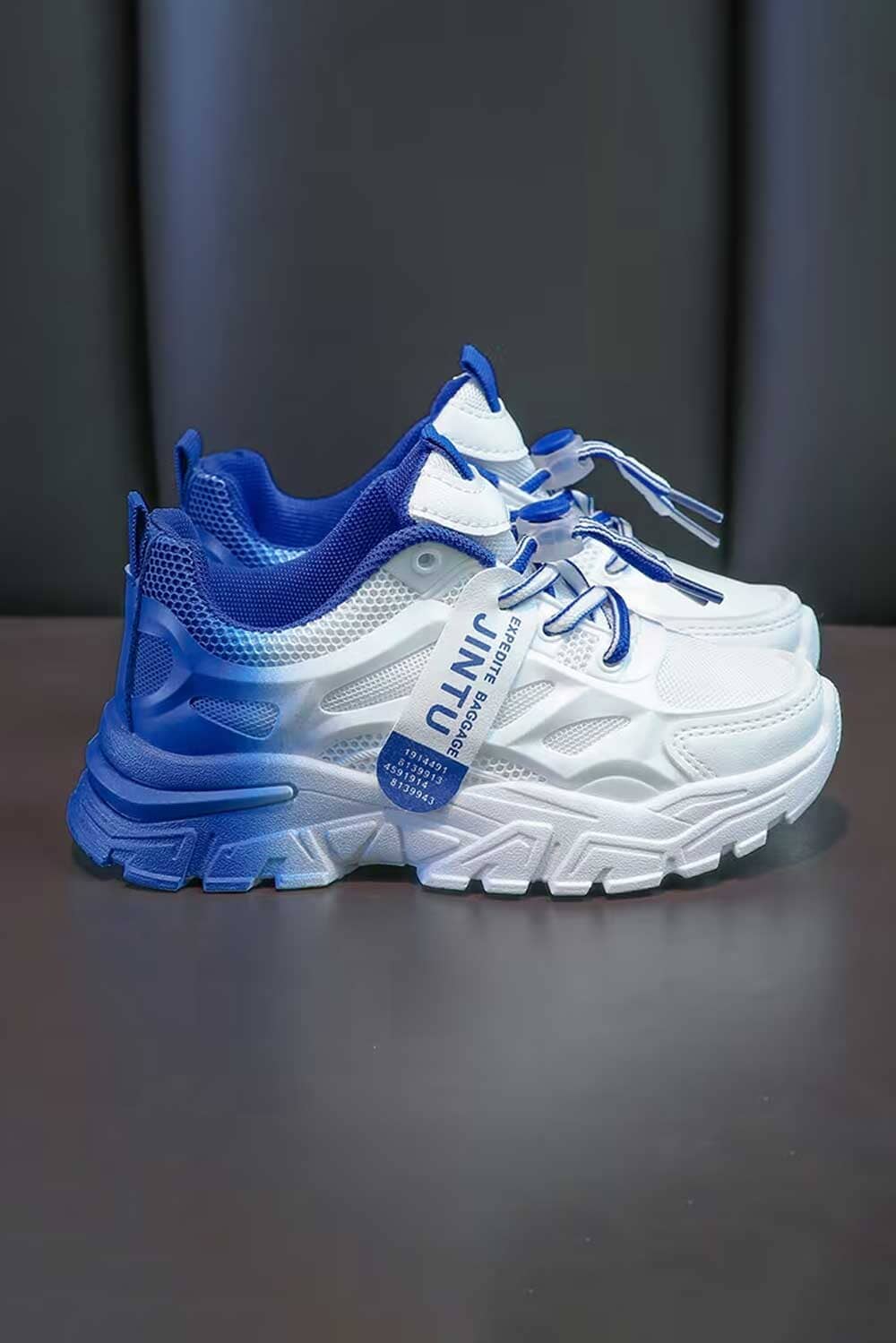 White & Blue