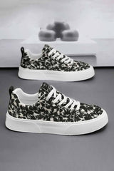 Fashion Men’s Abstract Canvas Sneakers