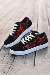 Men's Graffiti Lace-Up Sneakers