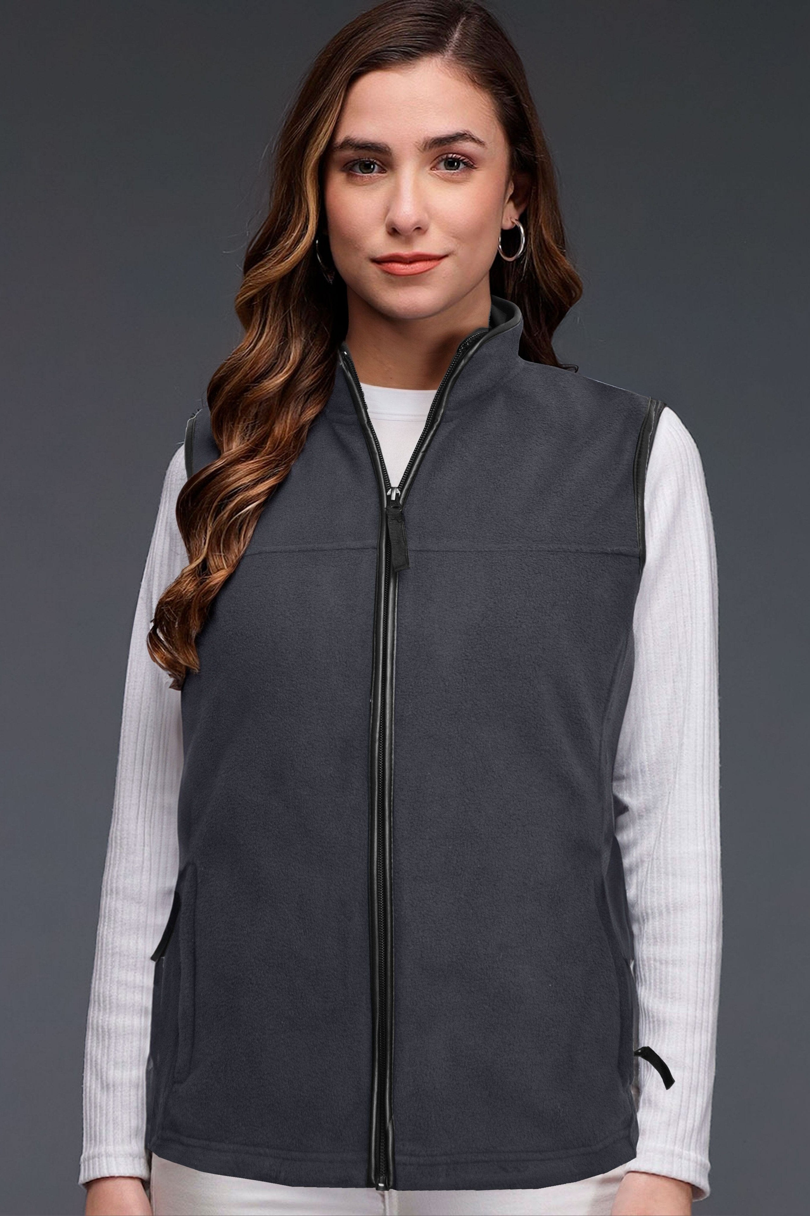 Premium Equestrian Women's Polar Fleece Body Warmer Gilet Women's Gilet HAS Apparel Navy S (10) 