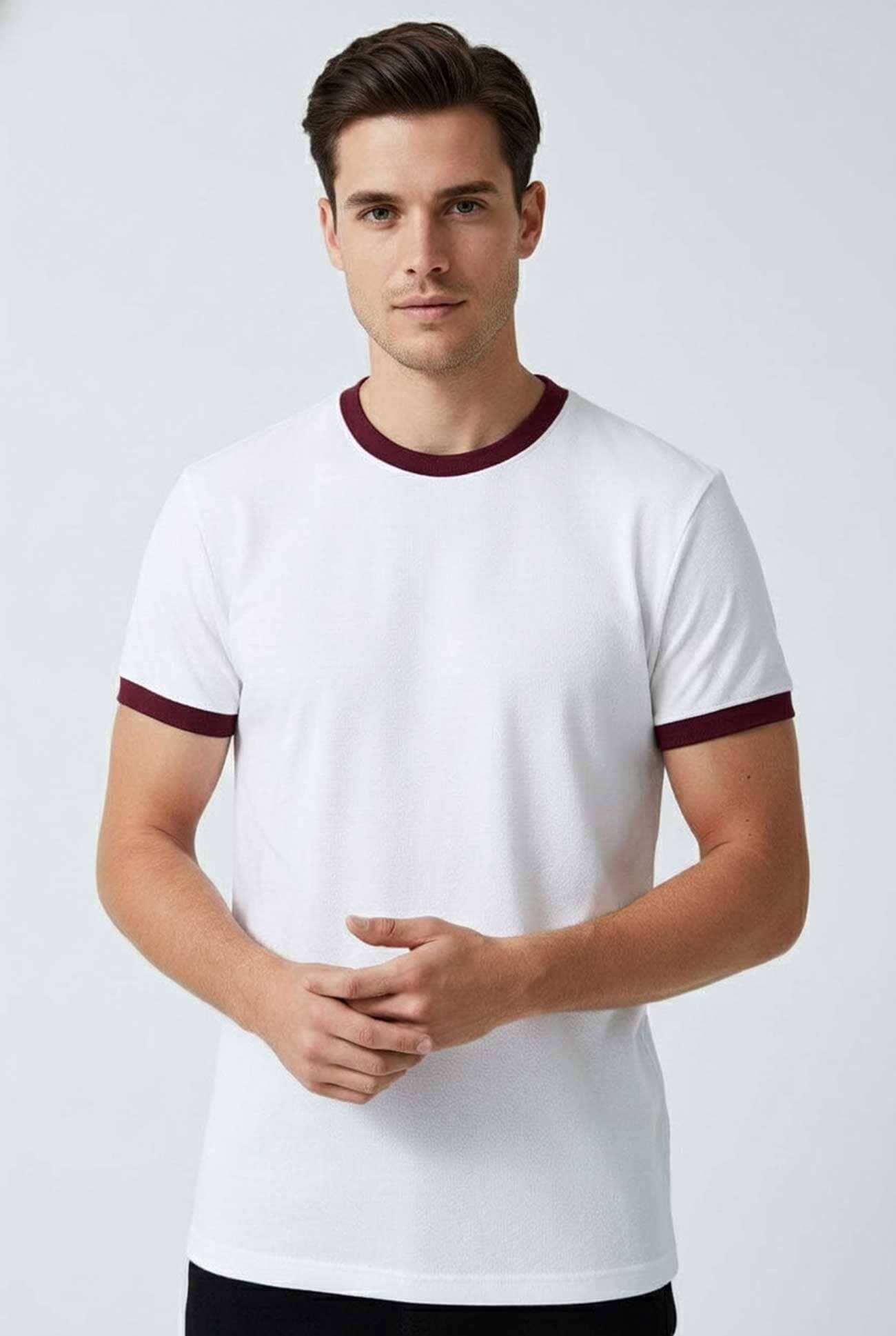 White & Maroon