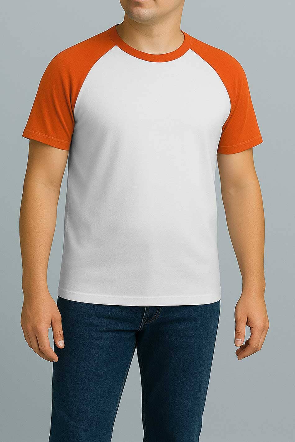 White & Orange