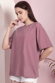 Women's Oversized Crew Neck Minor Fault Tee Shirt