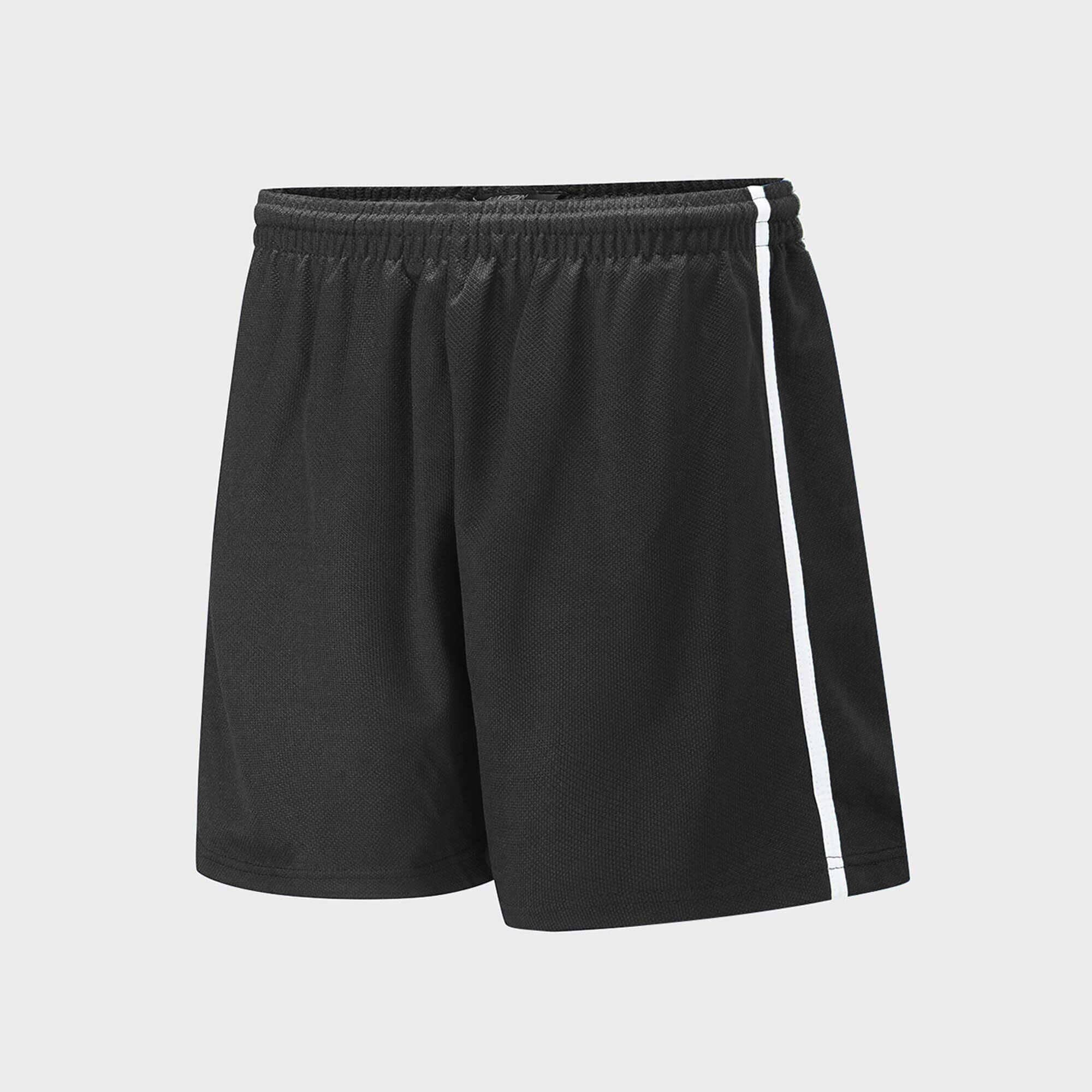 Falcon Men's Contrast panel Minor Fault Shorts Minor Fault HAS Apparel Black & Black 3XS 